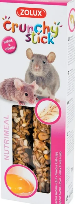 Crunchy stick rat/souris avoine/oeuf 115g ZOLUX
