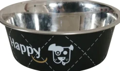 Écuelle pour chien Happy inox noir 0,4L ZOLUX