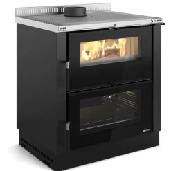 Cuisinière à bois Verona XXL noir anthracite NORDICA