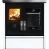 Cuisinière à bois Mélisse 75 noir/blanc DEVILLE