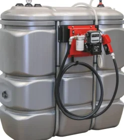 Cuve stockage fioul PEHD double paroi 1500L 230 V 60 L/min