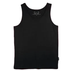 Débardeur en coton F105 uni Noir