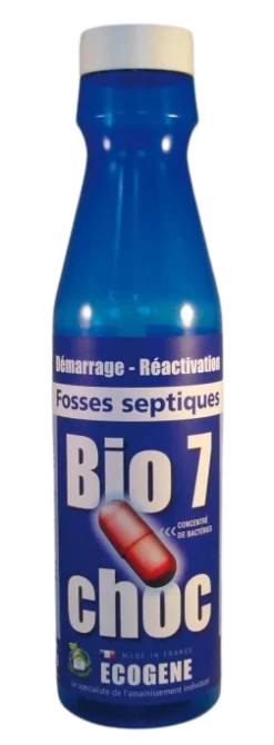 Déblocage et réactivation fosses septiques BIO 7 CHOC 375g