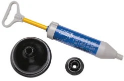 Déboucheur à pression avec ventouses 7 et 15 cm