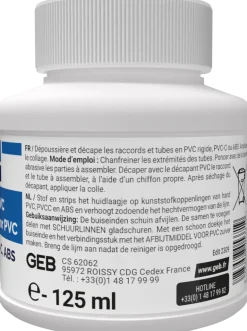Décapant PVC pour raccords avant collage 125 ml GEB