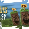 Décor aquarium totem 2 colonnes Ki pouss