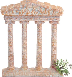 Décoration aquarium 4 colonnes nano