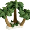 Décoration aquarium ilôt 3 cocotiers nano