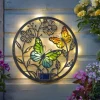 Décor mural solaire disc papillon