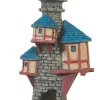 Décor tour médiéval bleu 18 cm