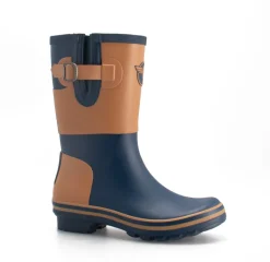 Demi-botte caoutchouc Influence beige et bleue ROUCHETTE