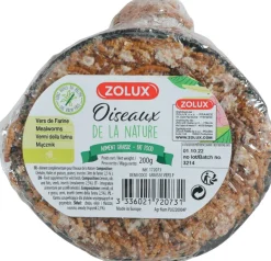 Demi noix de coco graisse-vers de farine pour oiseaux 200g