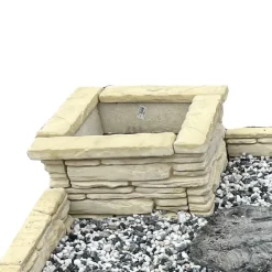 Dessus pour bloc muret Saint-Lary ton pierre 45x11x3 cm