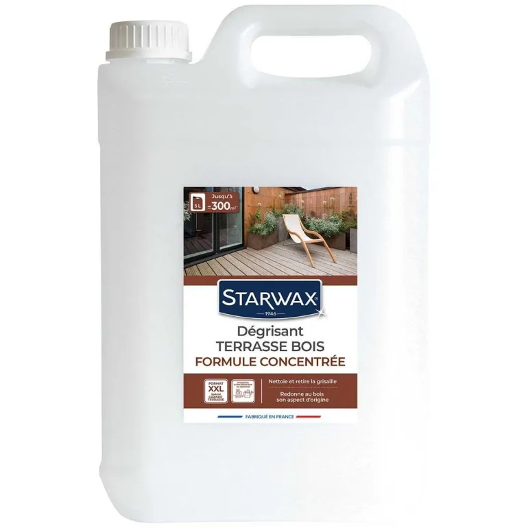 Dégrisant concentré pour terrasse en bois 5L STARWAX