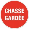 Disque de signalisation "Chasse gardée" CHAPUIS