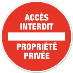Disque de signalisation "Propriété privée" CHAPUIS