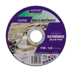 Disque de tronçonnage 115 x 1,6 x 22,23 mm multimatérieux