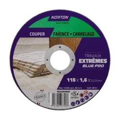Disque de tronçonnage 115x1,6x22,23 mm faïence et carrelage