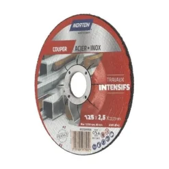 Disque de tronçonnage pour acier & inox 125 x 2.5 x 22.23 mm