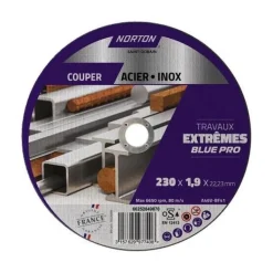 Disque de tronçonnage 230 x 1.9 x 22.23 mm acier et inox