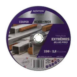 Disque de tronçonnage 230 x 2,5 x 22,23mm pour acier et inox