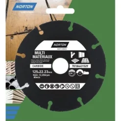 Disque à tronçonner carbure multi-coupe 115 x 22,23 mm