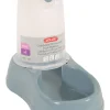Distributeur de croquettes antidérapant bleu acier 3,5kg