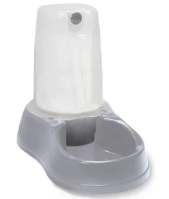 Distributeur d'eau pour chien antidérapant gris pierre 6,5L