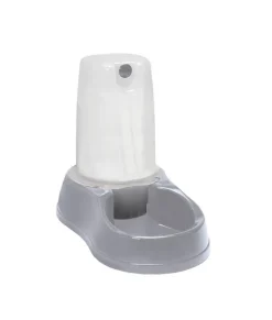 Distributeur d'eau pour chien antidérapant gris pierre 1,5L