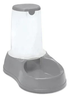 Distributeur de croquettes antidérapant gris pierre 6,5 kg