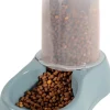 Distributeur de croquettes antidérapant bleu acier 1,5kg