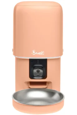 Distributeur de croquettes connecté pour chat/chien 4L Pêche