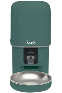 Distributeur de croquettes connecté pour chat/chien 4L Vert