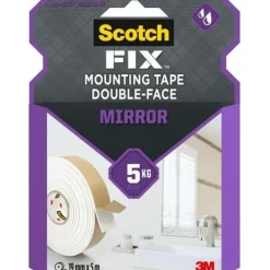 Double face pour miroir Blanc 5m x 19mm SCOTCH