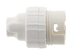 Douille B22 nylon + 1 bague blanc