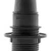 Douille E14 nylon bague simple noir