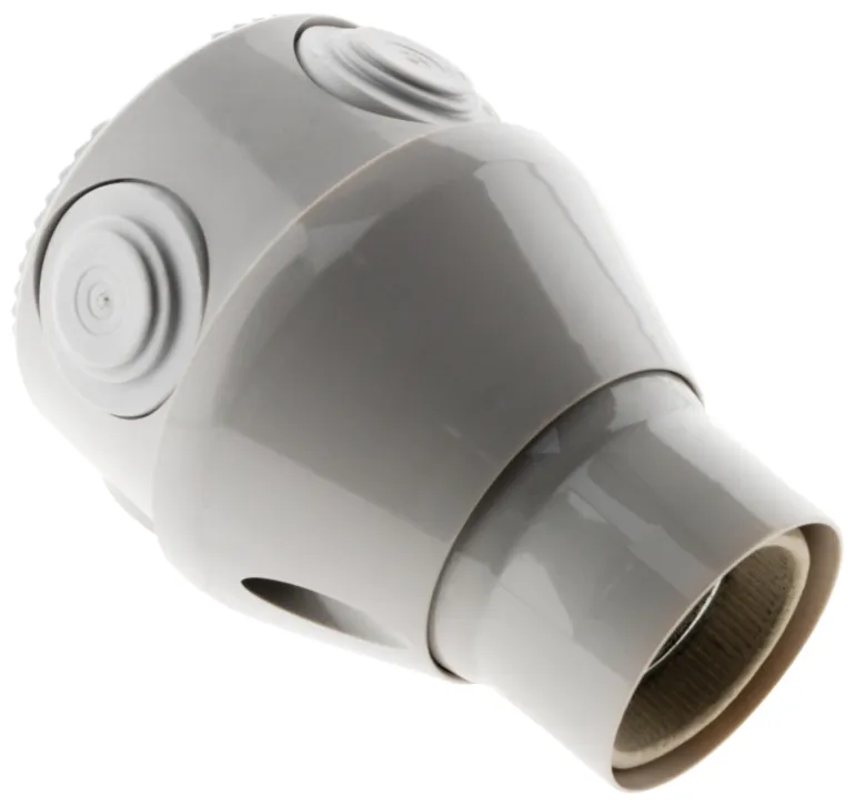 Douille orientable E27 résine gris