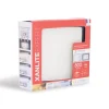 Downlight carré 800lm bague blanc/noir encastrable IP20 CCT
