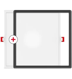 Downlight carré 2500lm bague blanc/noir encastrable IP20 CCT