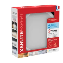 Downlight rond 1650 lm blanc encastrable/en saillie IP44 CCT