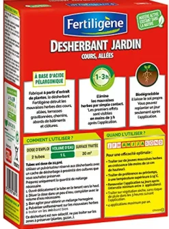 Désherbant jardin/cours/allées 120m² (12 tubes) FERTILIGÈNE