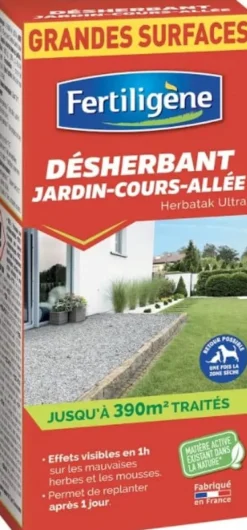 Désherbant Concentré Jardin Cours Allées 900 ml FERTILIGÈNE