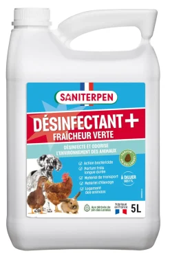 Désinfectant Plus Fraîcheur verte concentré 5L SANITERPEN