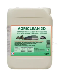 Détergent dégraissant concentré Agriclean 2D bidon de 5kg