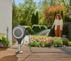 Dévidoir automatique pour terrasse RollUp M 20m GARDENA