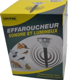 Effaroucheur sonore et lumineux anti-animaux LUCIFER