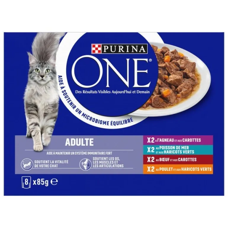 Effilé en sauce Poulet, Boeuf, Agneau, Poisson de Mer 8x85g