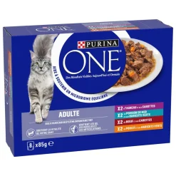 Effilé en sauce Poulet, Boeuf, Agneau, Poisson de Mer 8x85g