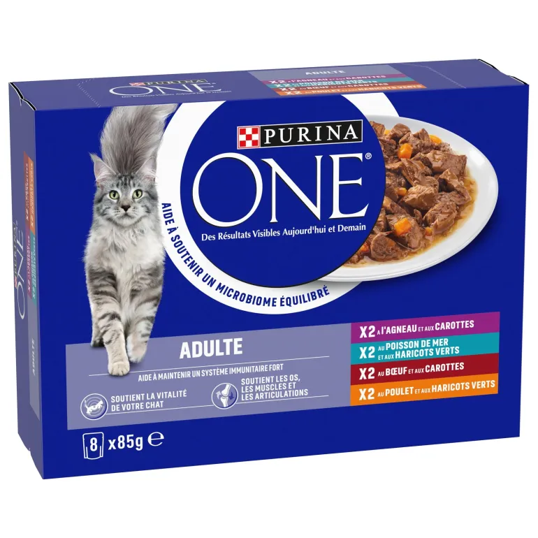 Effilé en sauce Poulet, Boeuf, Agneau, Poisson de Mer 8x85g