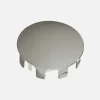 Embout plat finition nickel brossé pour main courante murale